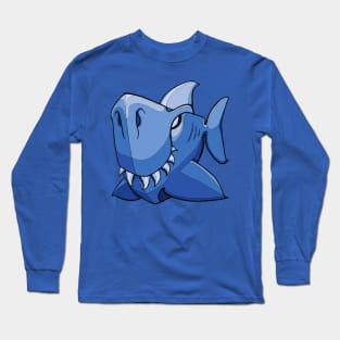 Shark - baby blue Long Sleeve T-Shirt